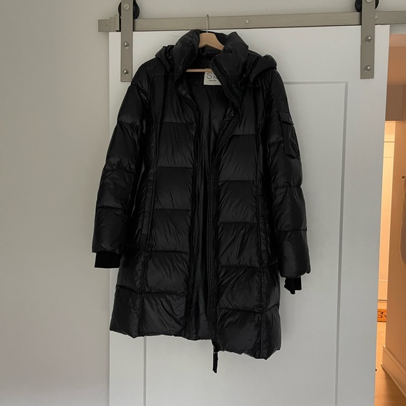 SAM NYC LONG BLACK PUFFER - Picture 5 of 5